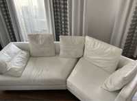 Белый кожаный итальянский диван SABA ITALIA
