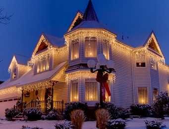 бесплатный дизайн проект!Украшение гирляндами, Новогодняя иллюминация!