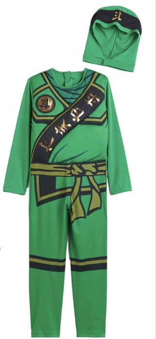 Stroj Ninjago H&M halloween bal przebierancow 110/116