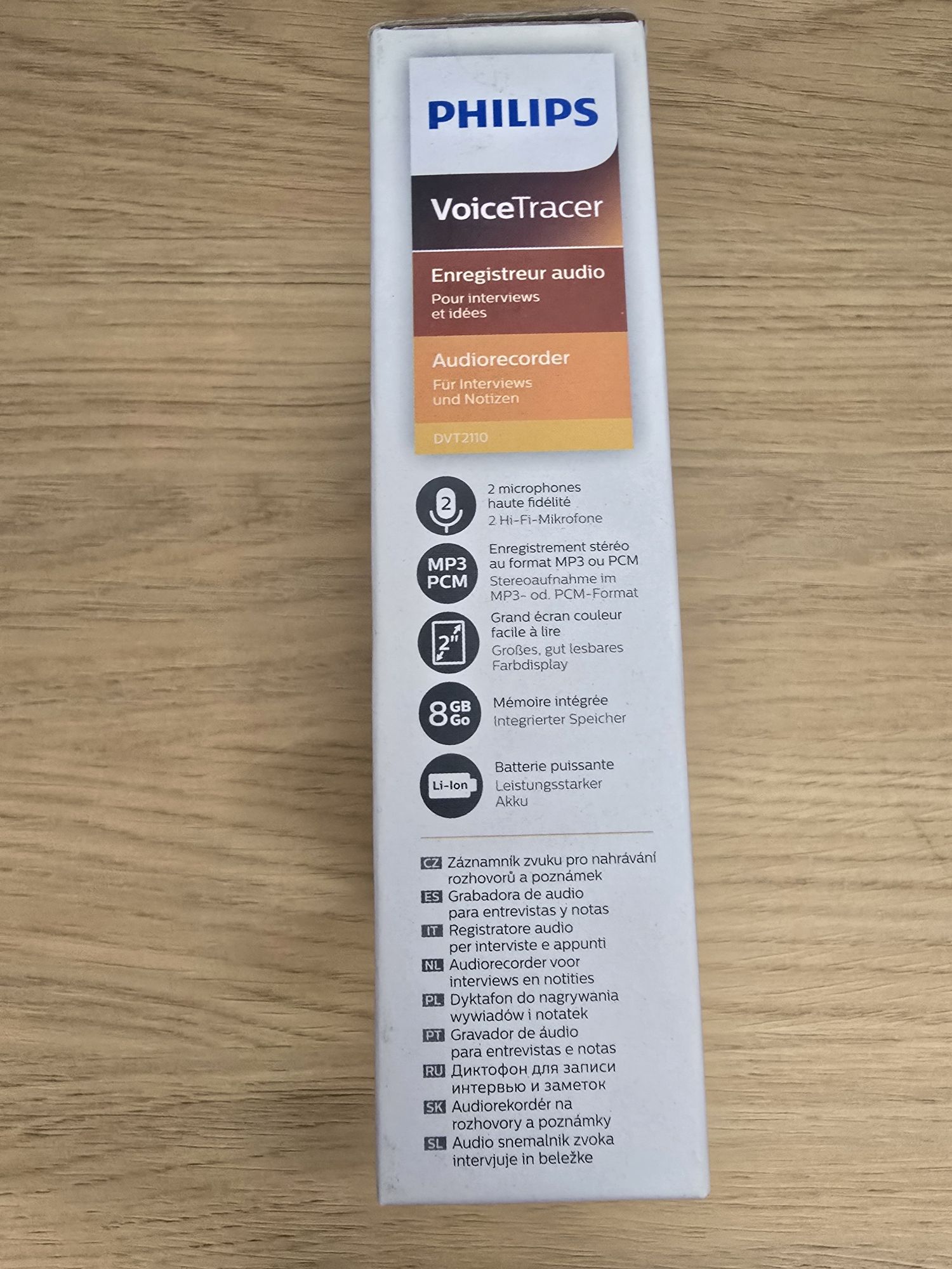 Philips gravador audio voice tracer NOVO