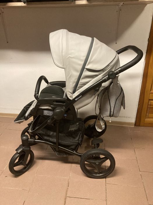 Wózek BEBETTO TORINO  2w1 / 3w1 / 4w1 baza Isofix Jasno Szary