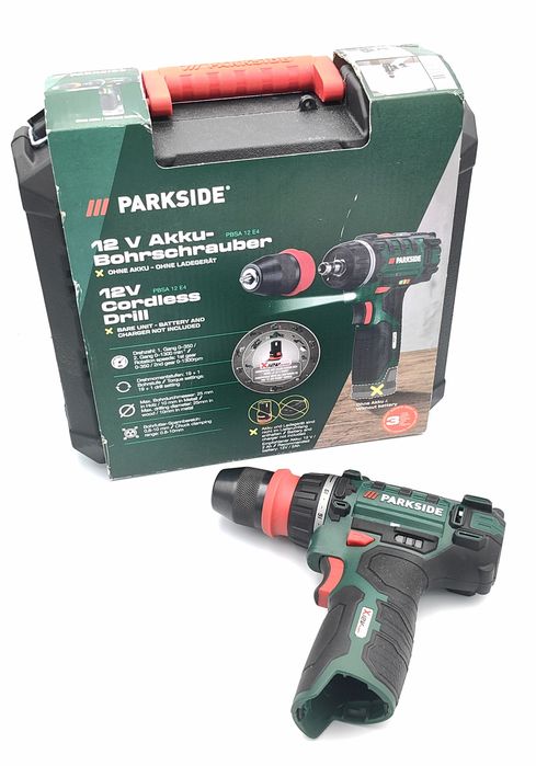 PARKSIDE® Wiertarko-wkrętarka akumulatorowa 12 V »PBSA 12 E4«,