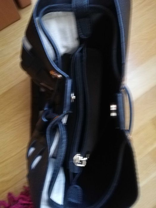 Mala/saco em xadrez preto