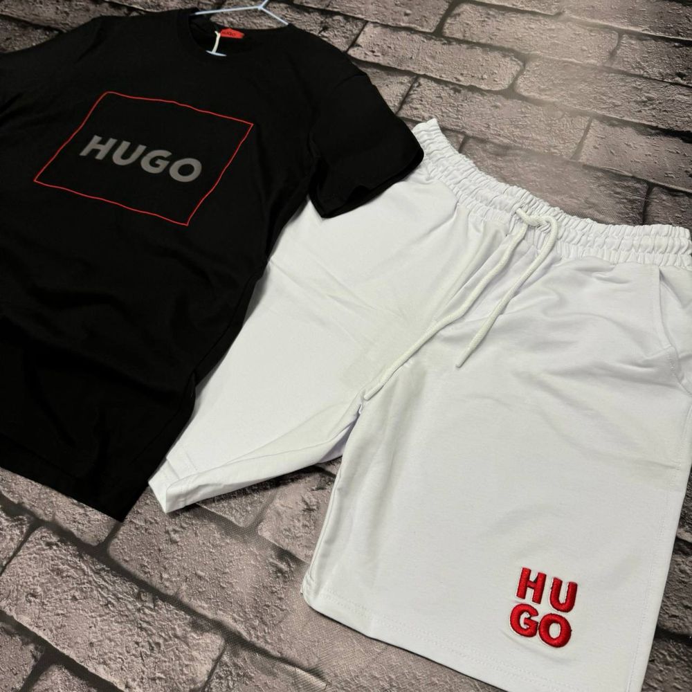 НОВЫЙ СЕЗОН 2024 мужской костюм Hugo Boss футболка+шорты s - xxl