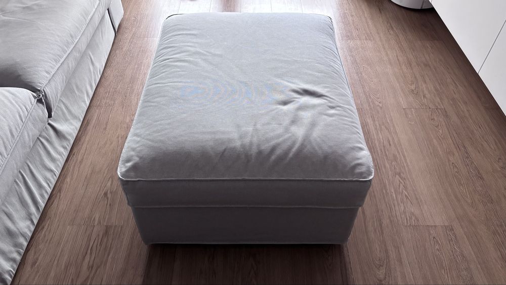 Sofá 3 Lugares e Repousa Pés Ikea Kivik