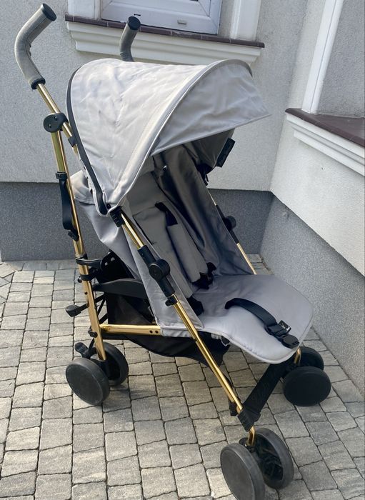 Wózek Elodie Details szaro złoty spacerówka parasolka