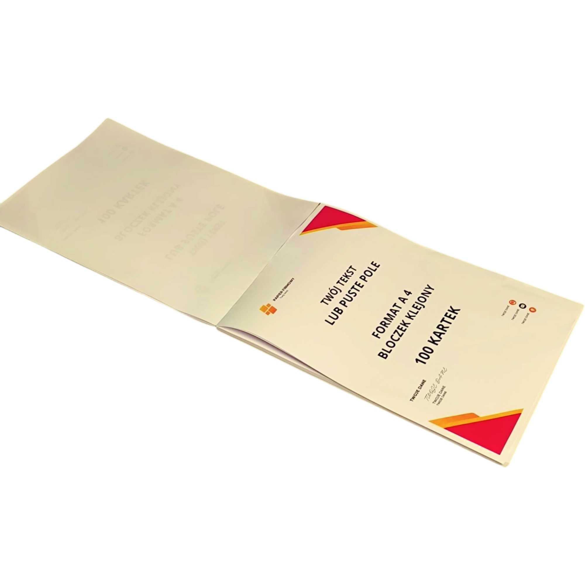 Notes - Papier Firmowy . Bloczki klejone .Twoje Logo druk