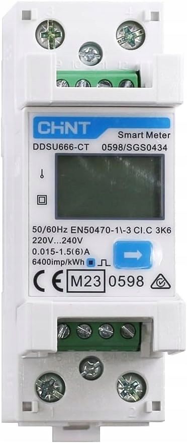DSU666-CT licznik energii RS485, zgodny z Modbus RTU DIN35mm