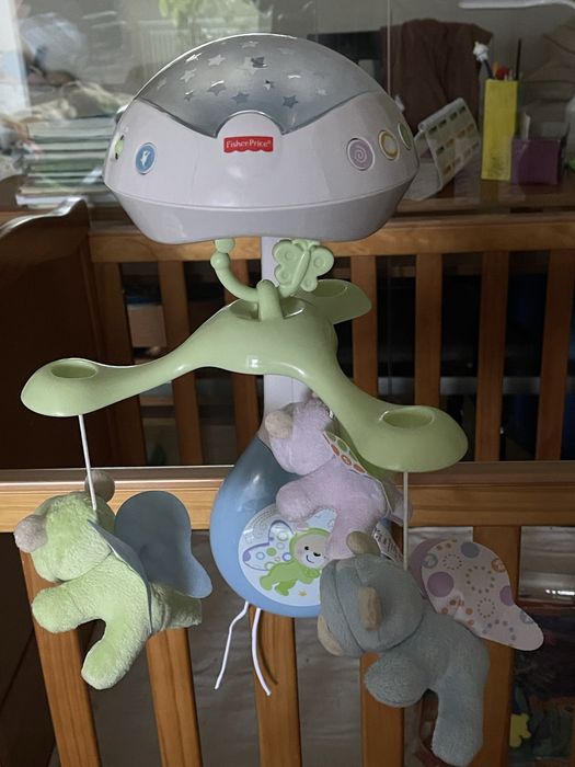 Мобіль проектор з пультом керування Фішер Прайс сон метелика 3 в 1