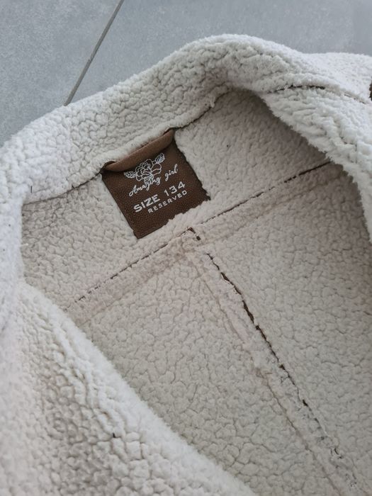 Kurtka kożuszek 134 cm (posiadam 2 sztuki)bliźniaki