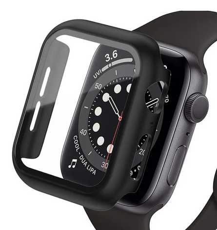 Szkło ochronne Apple Watch 44mm - etui, szkło hartowane nowe