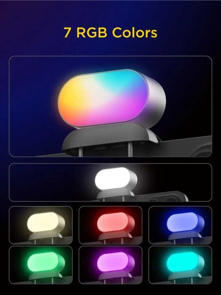 AOCHUAN RGB magnetyczna lampa do gimbala wideo selfie telefonu