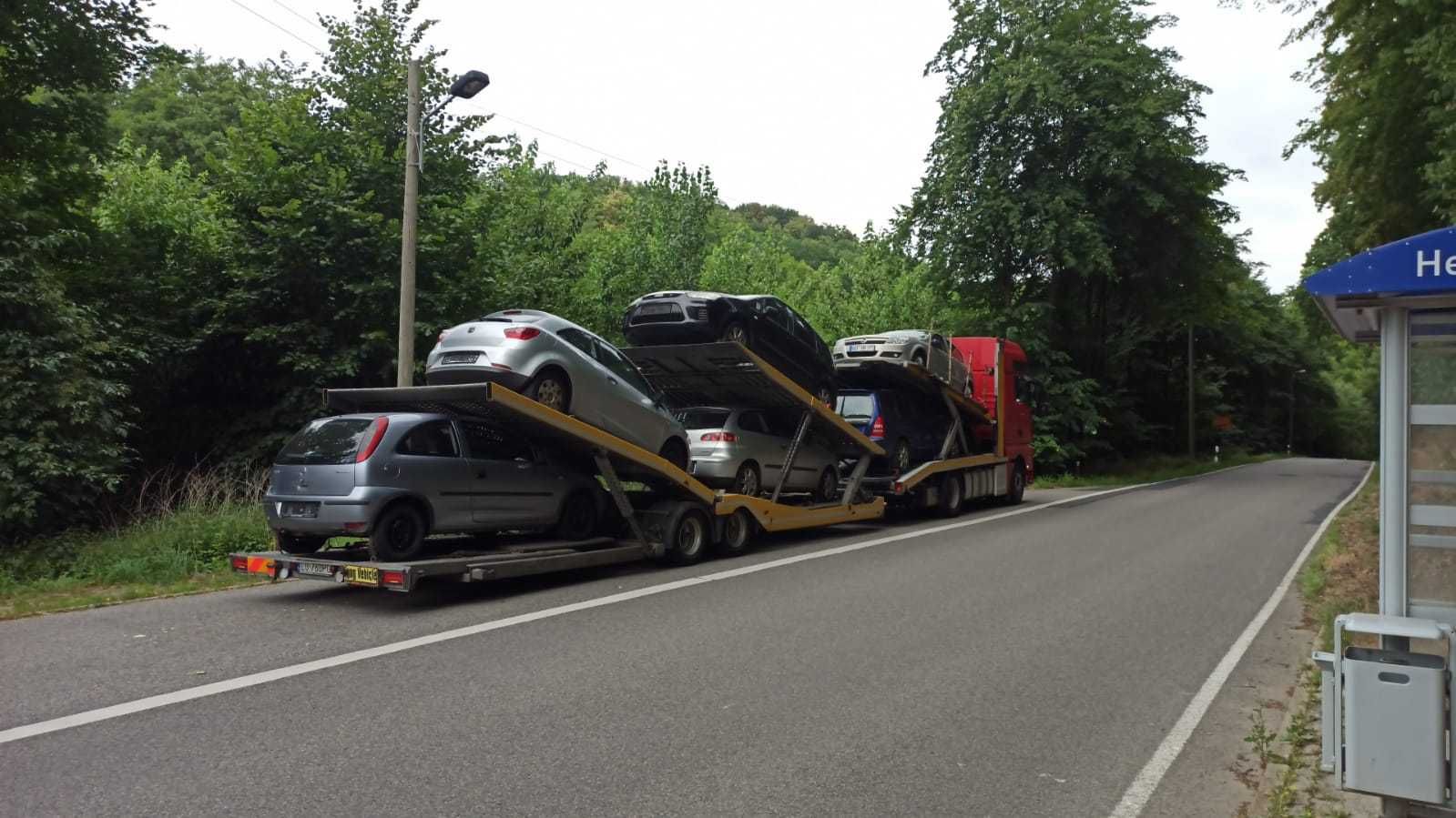 Transport Aut Samochodów Maszyn Towaru Holowanie PL NL BE DE