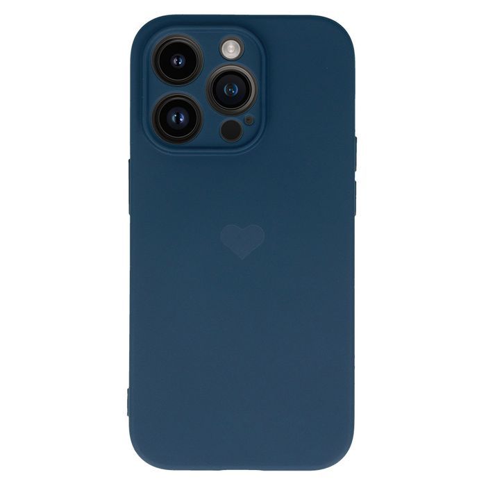 Vennus Silicone Heart Case Do Iphone 13 Pro Wzór 1 Granatowy