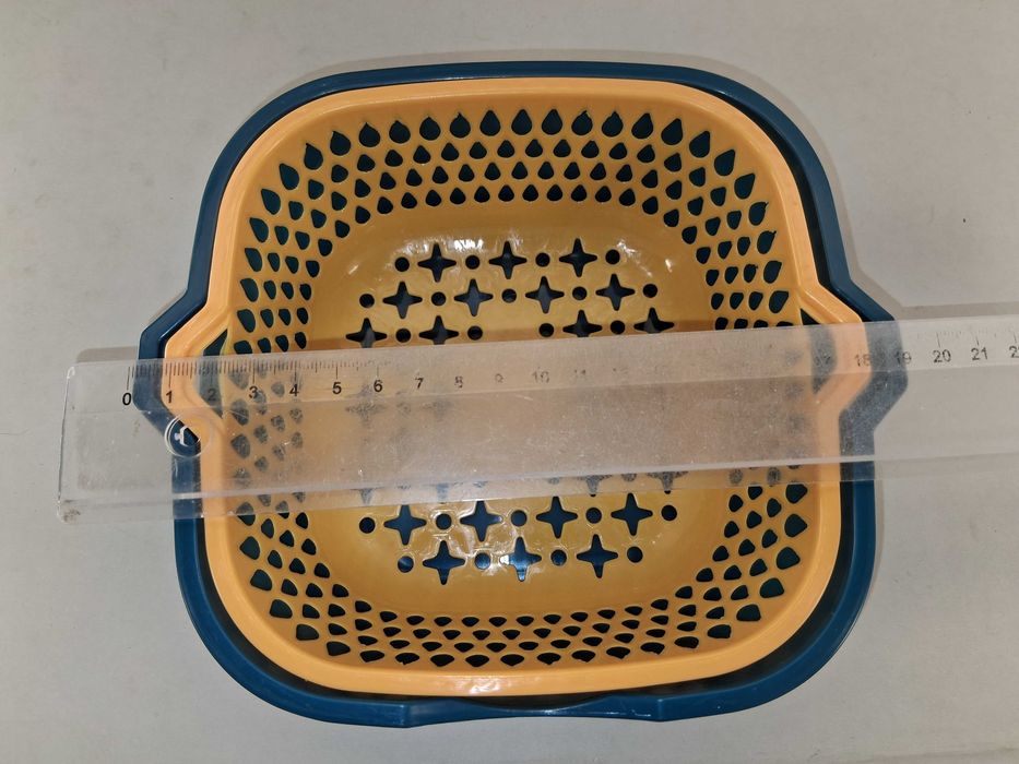 N149 Zestaw 4 Kompletów Miska + Durszlak Ociekacz Plastikowe Nowy