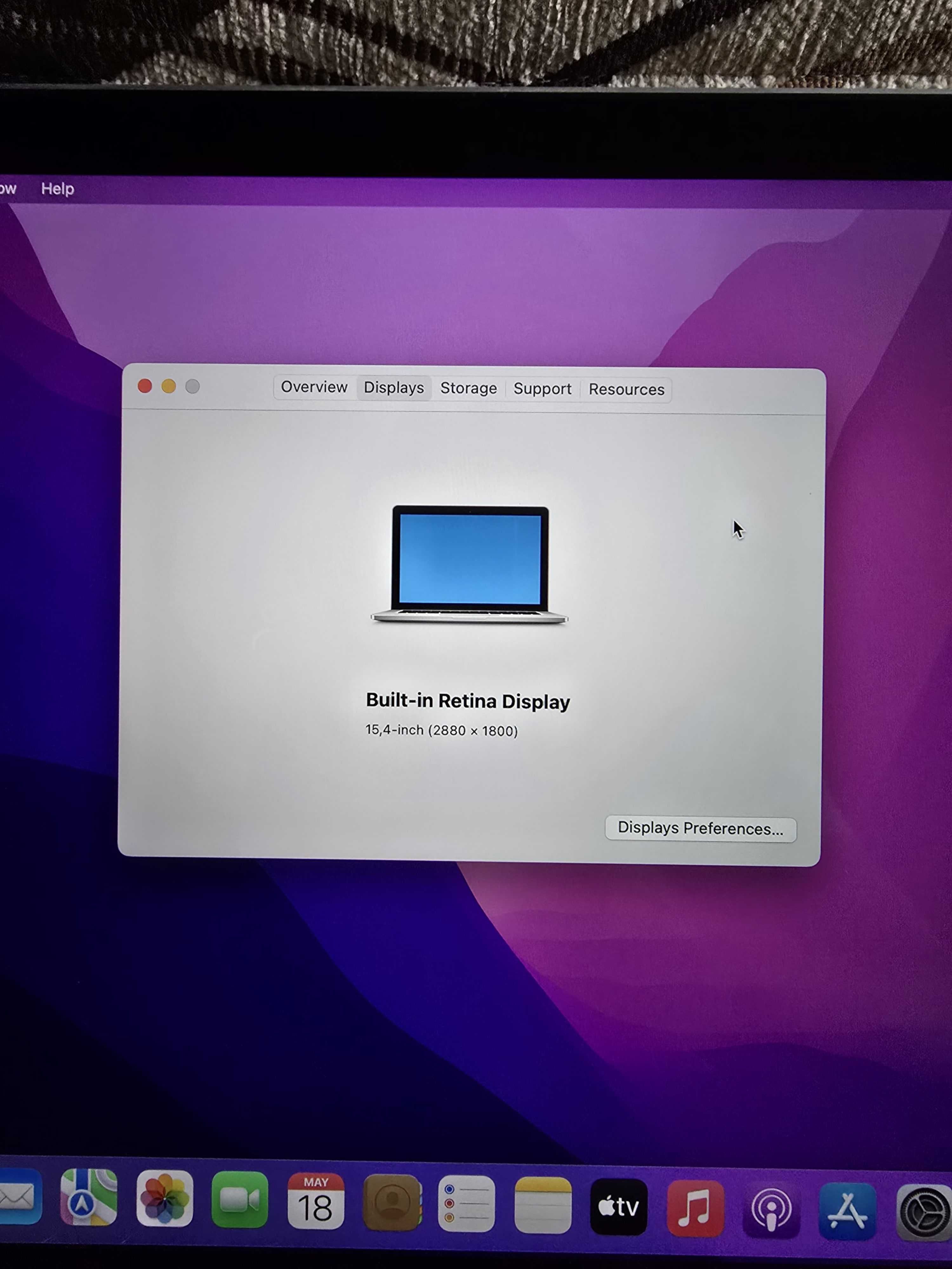 Laptop Apple MacBook Pro 15" 2015 i7 16GB / 256 GB Etui BDB