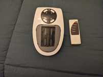 Aquecedor de tomada c/comando, 500w