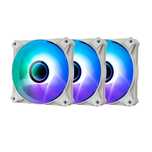 Wentylatory Darkflash Inf8 3X120 Rgb Pwm Ciche Chłodzenie Pc Białe