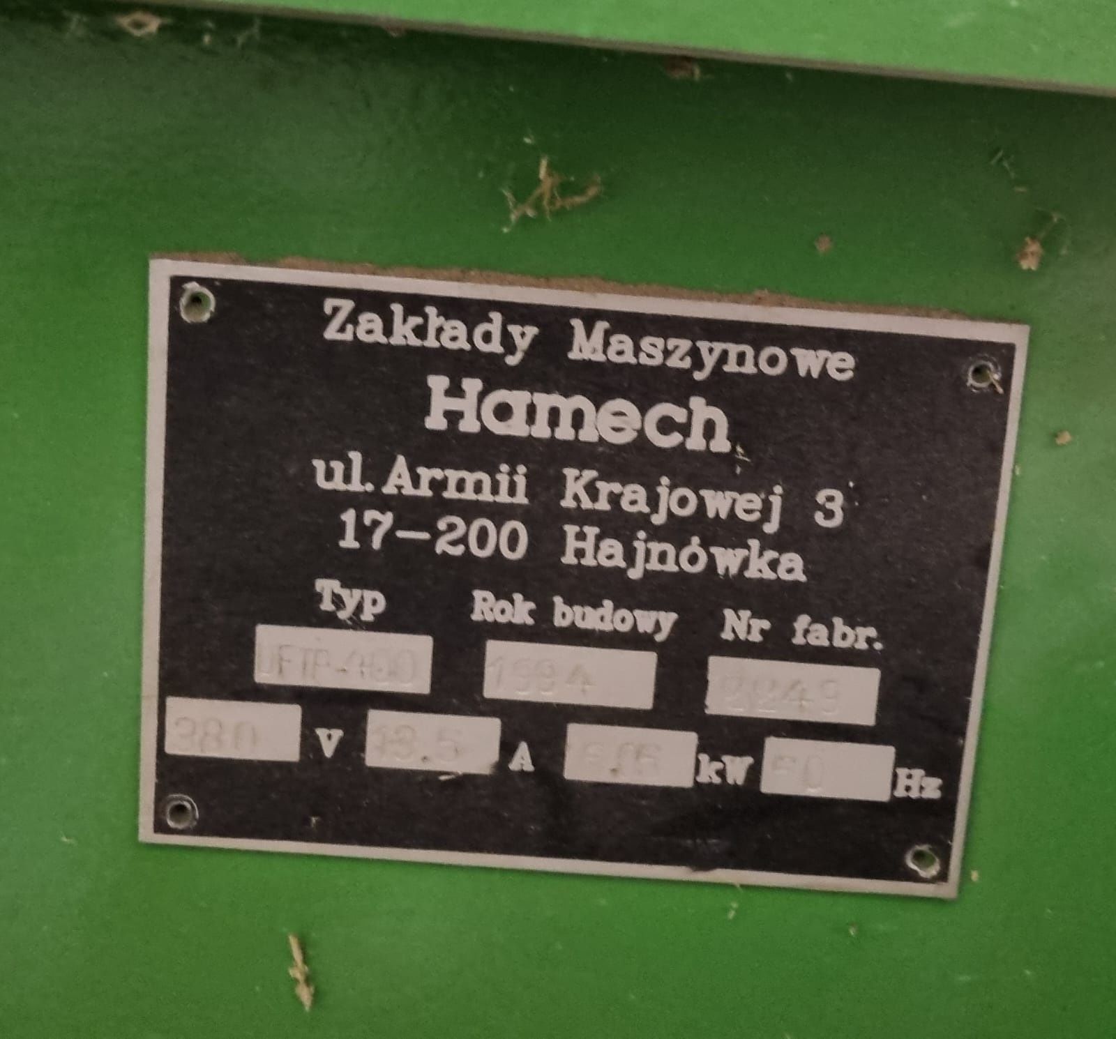 Piła formatowa z podcinaczem i odciągiem Hamech