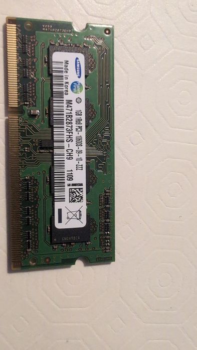 Memória 1GB para portátil PC3 10600