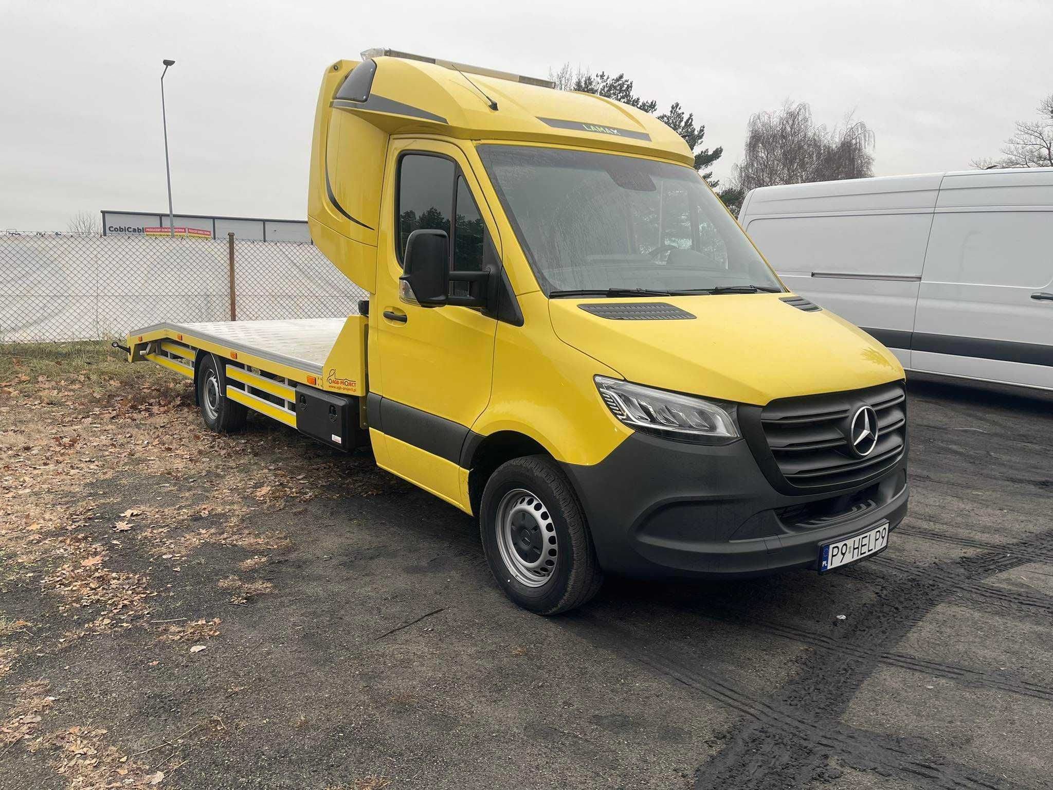 Wypozyczlnia Wynajem Rent Najazd Autolaweta Mercedes Sprinter tacho