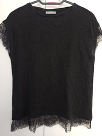 T-Shirt Zara Czarny