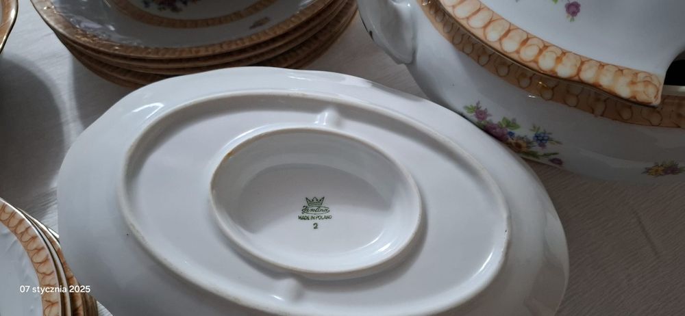 Zestaw porcelanowy obiadowy