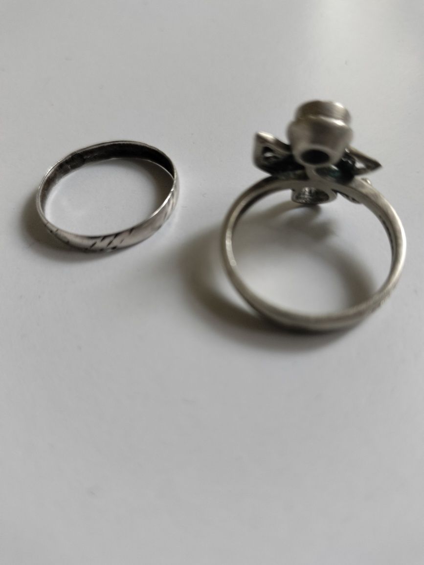 Серебряные кольца 2шт. 925пробы