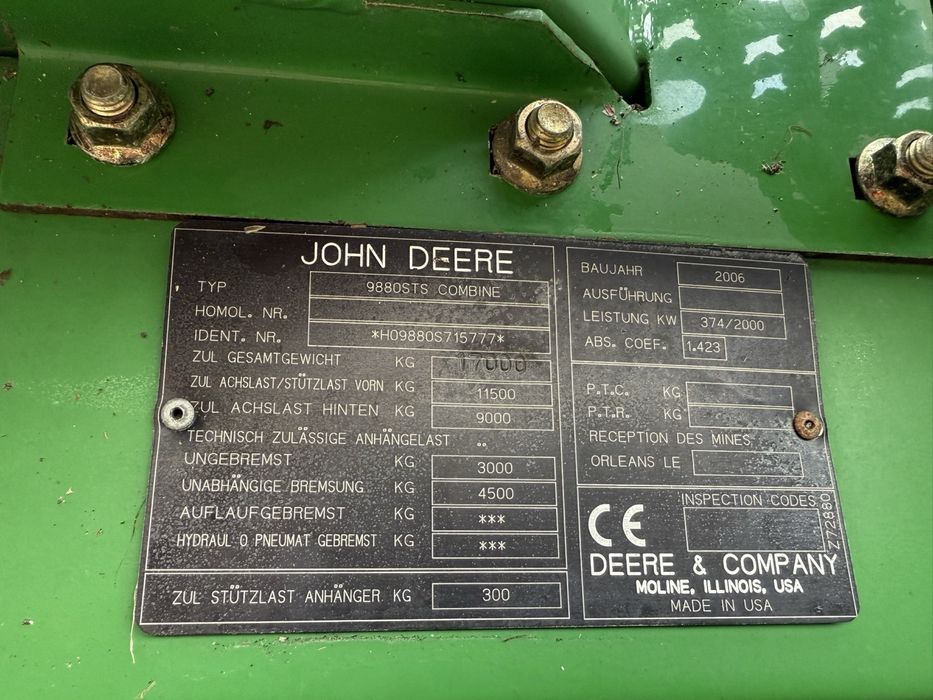 Джон дір стс 9880і. 2006р