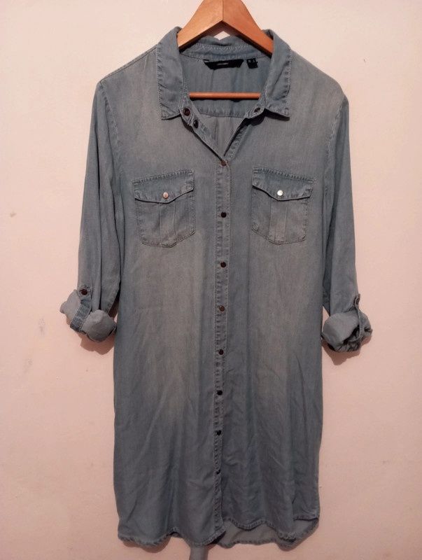 Vestido Ganga Vero Moda Tamanho L