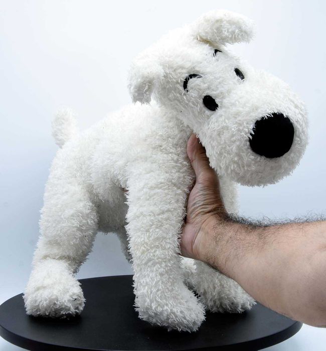 Tintin Milou original de 55cm com tamanho real de um cão como novo