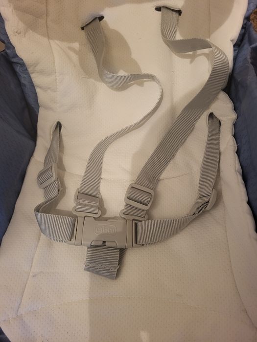 Cadeira refeição Chicco Polly2start tubarão + kit (espreguiçadeira)