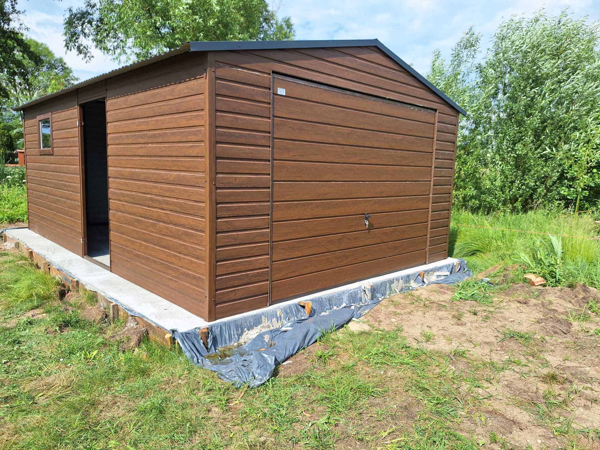 Garaż Premium 4x6 grafit 7016 drewnopodobny! Dostawa cały kraj!