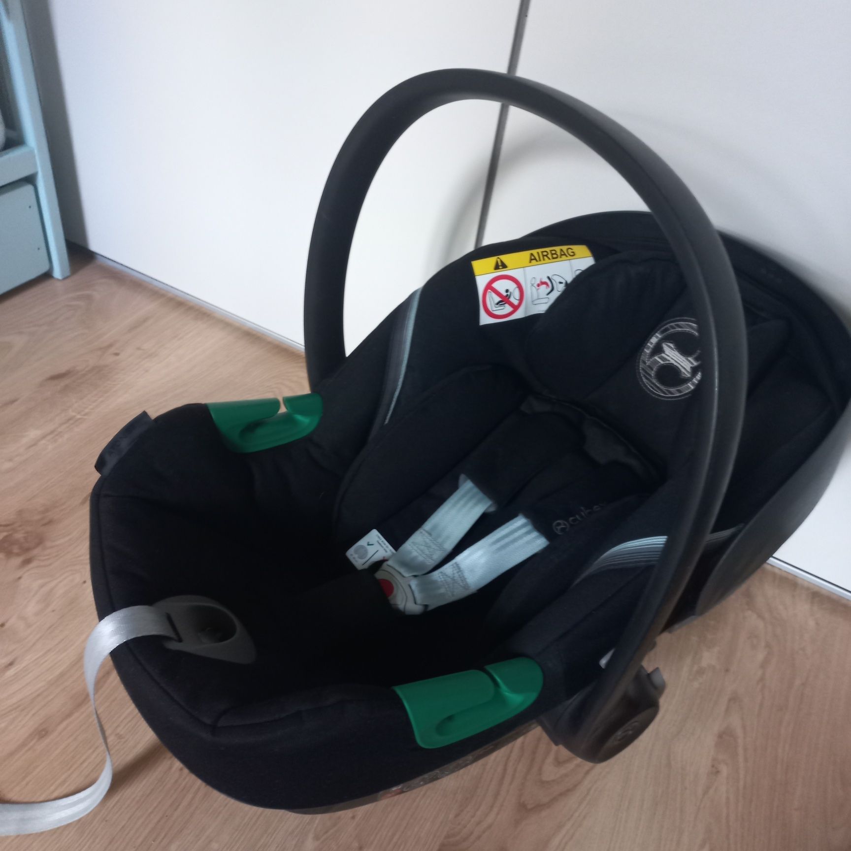 Fotelik samochodowy Cybex Aton S2 i-size + baza + adaptery do wózka