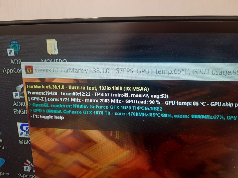 Видеокарта КАК НОВАЯ ASUS TURBO GTX 1070 Ti 8GB пломба др.