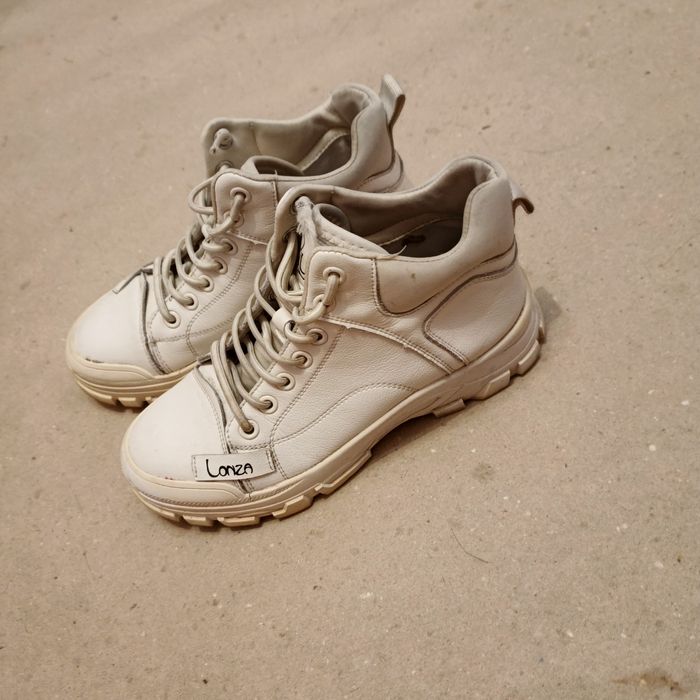 Білі черевики шкіра 37 р.