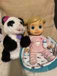 Zestaw panda furreal lalka bobas emma baby wow