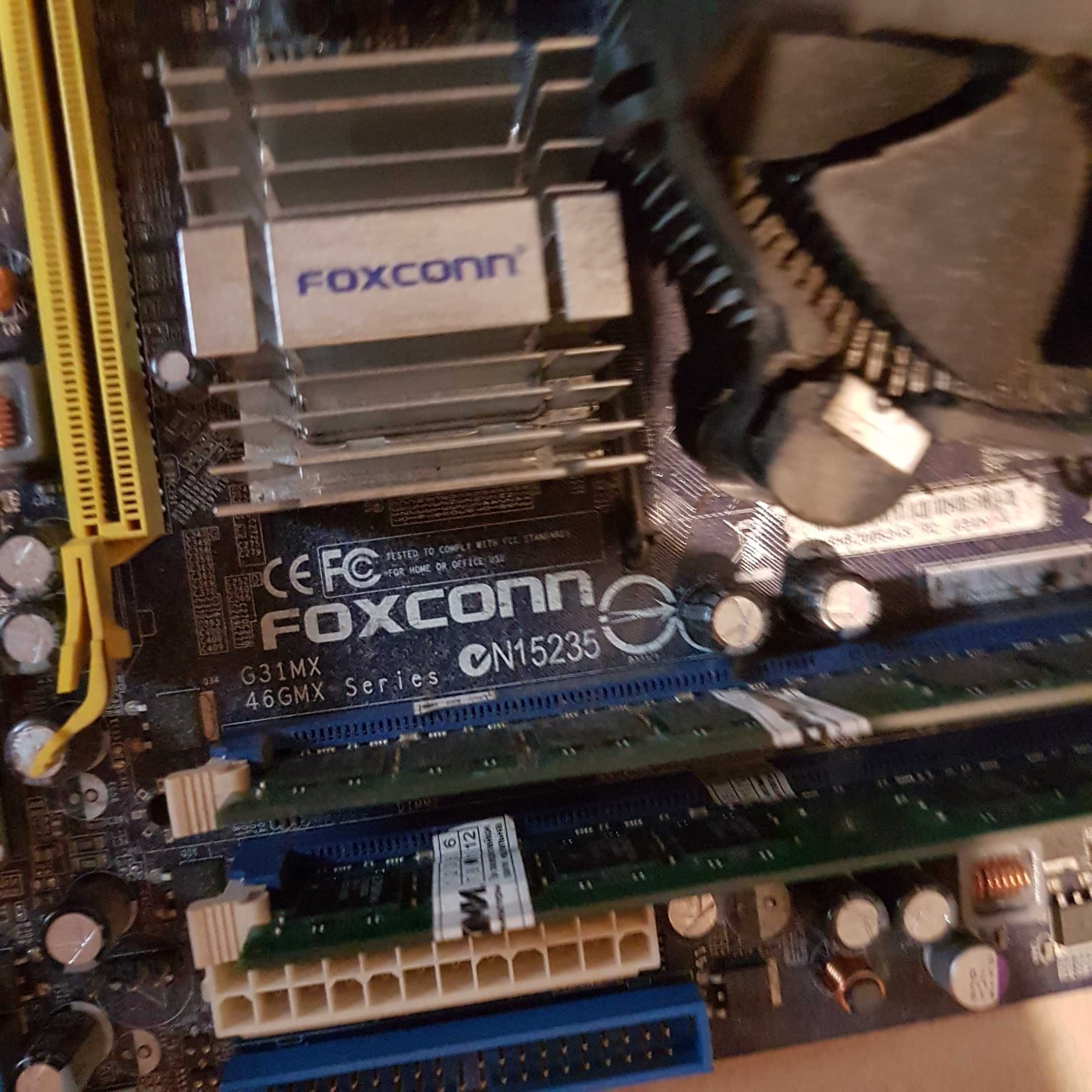Продам материнскую плату foxconn g31mx 46gmx , процессор, ОЗУ