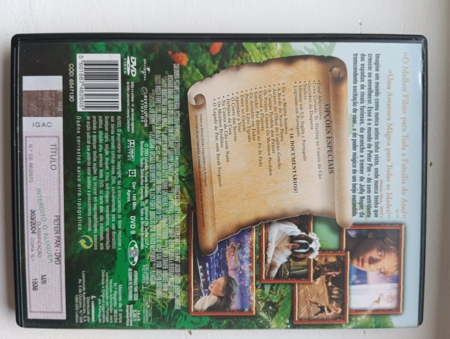 DVD Peter pan      .