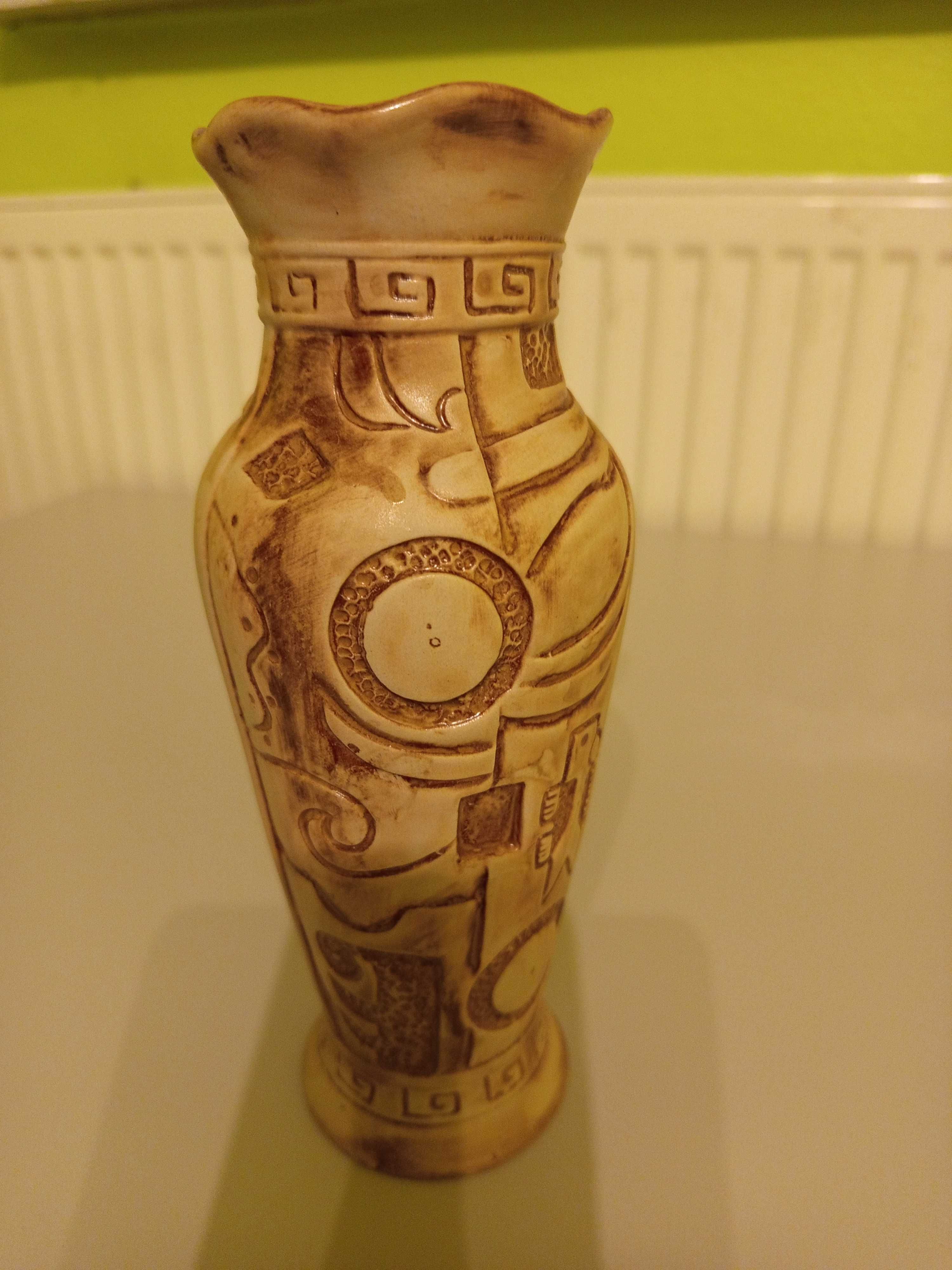 Wazon primitive art ceramika ludowa