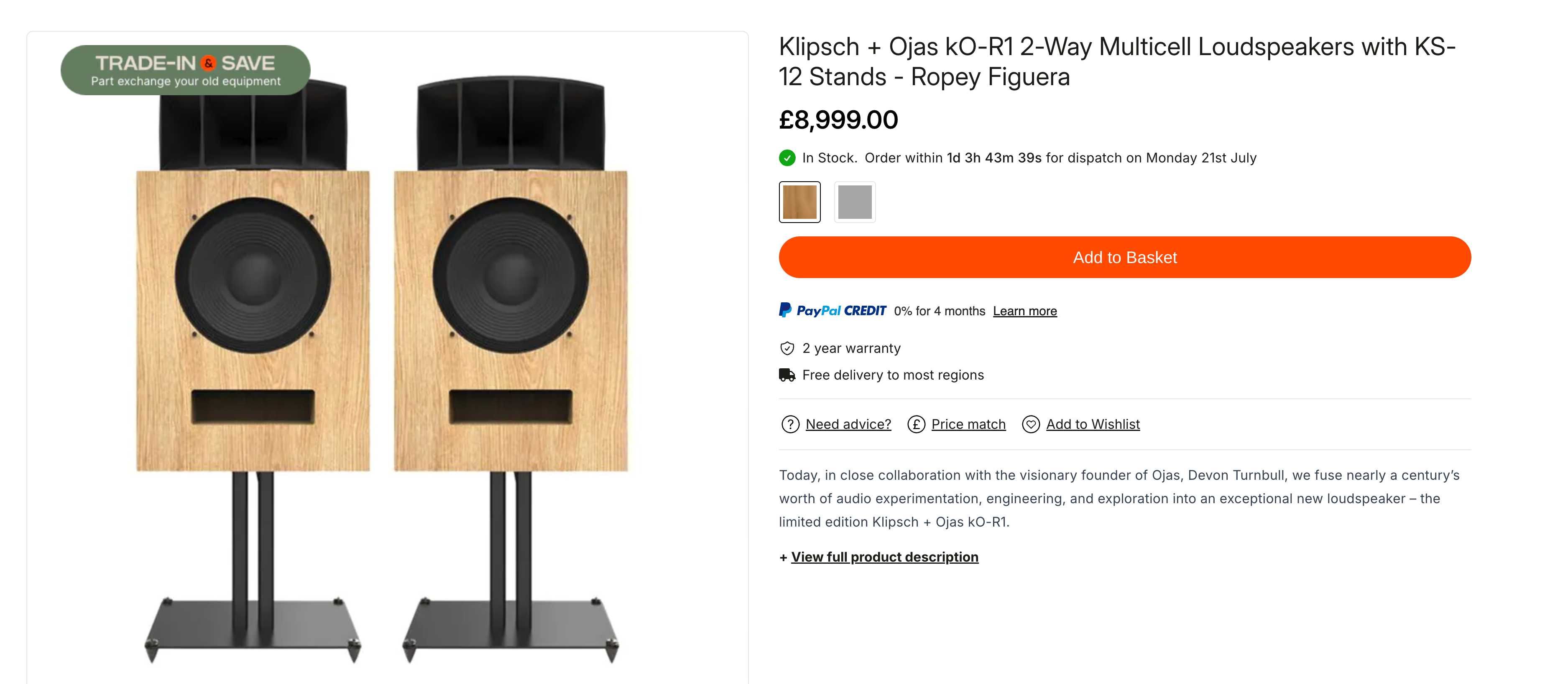 ‼️ Рупорная акустика кастом Klipsch Heresy / Klipsch + Ojas kO-R1 ‼️