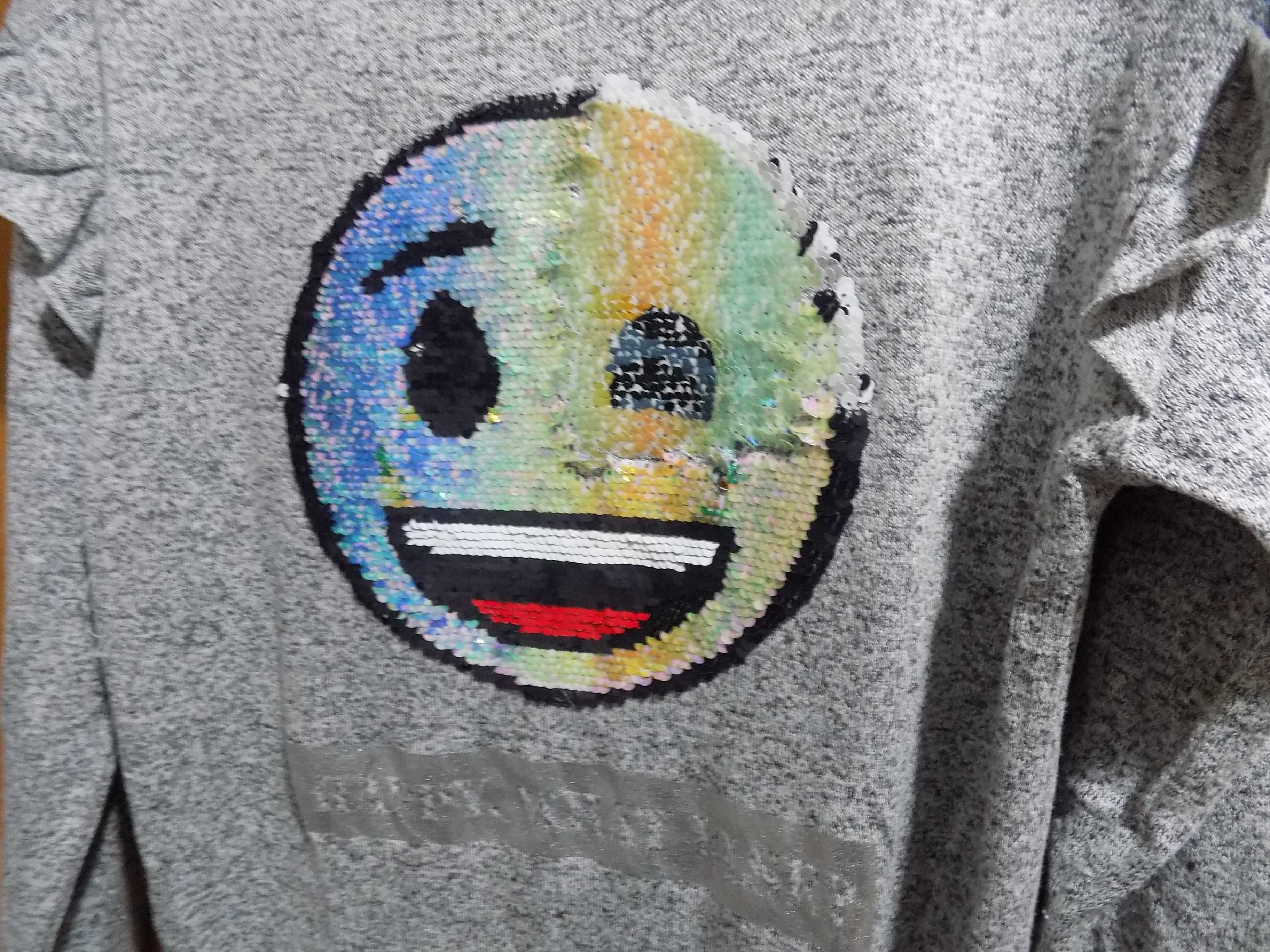 Popielaty sweterek Emoji CA