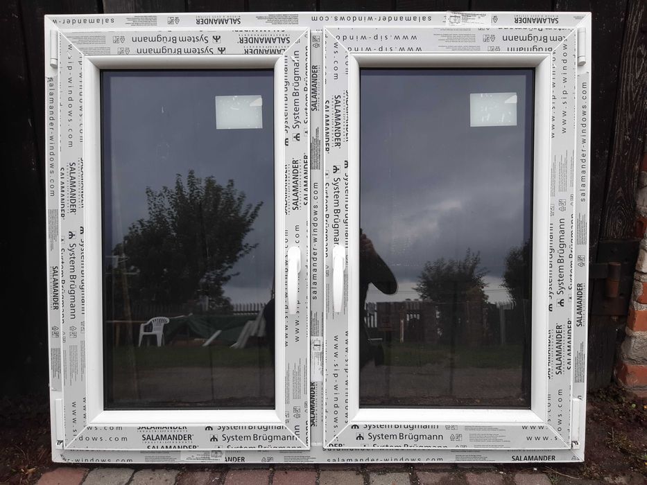 Okna pcv -sz120x100wys- dwuskrz. (Duży skład okien)
