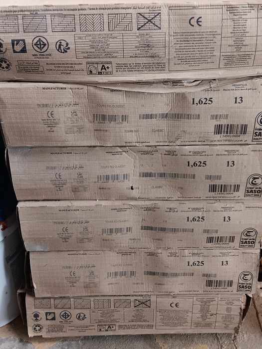 6 Caixas de azulejo  decorativo  de parede