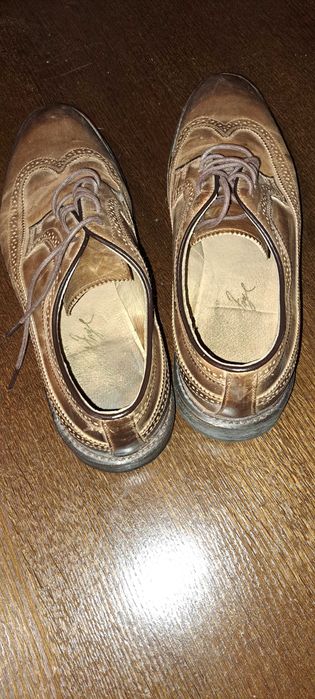 Чоловічі брогі шкіряні