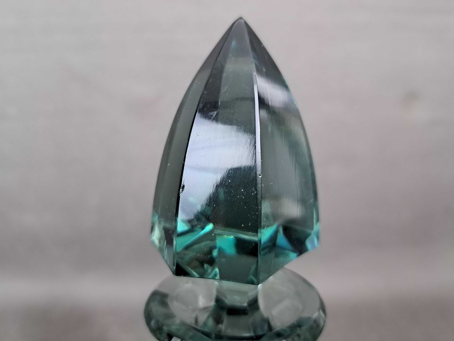 Karafka kryształowa, kieliszki, zestaw do likieru, Art Deco