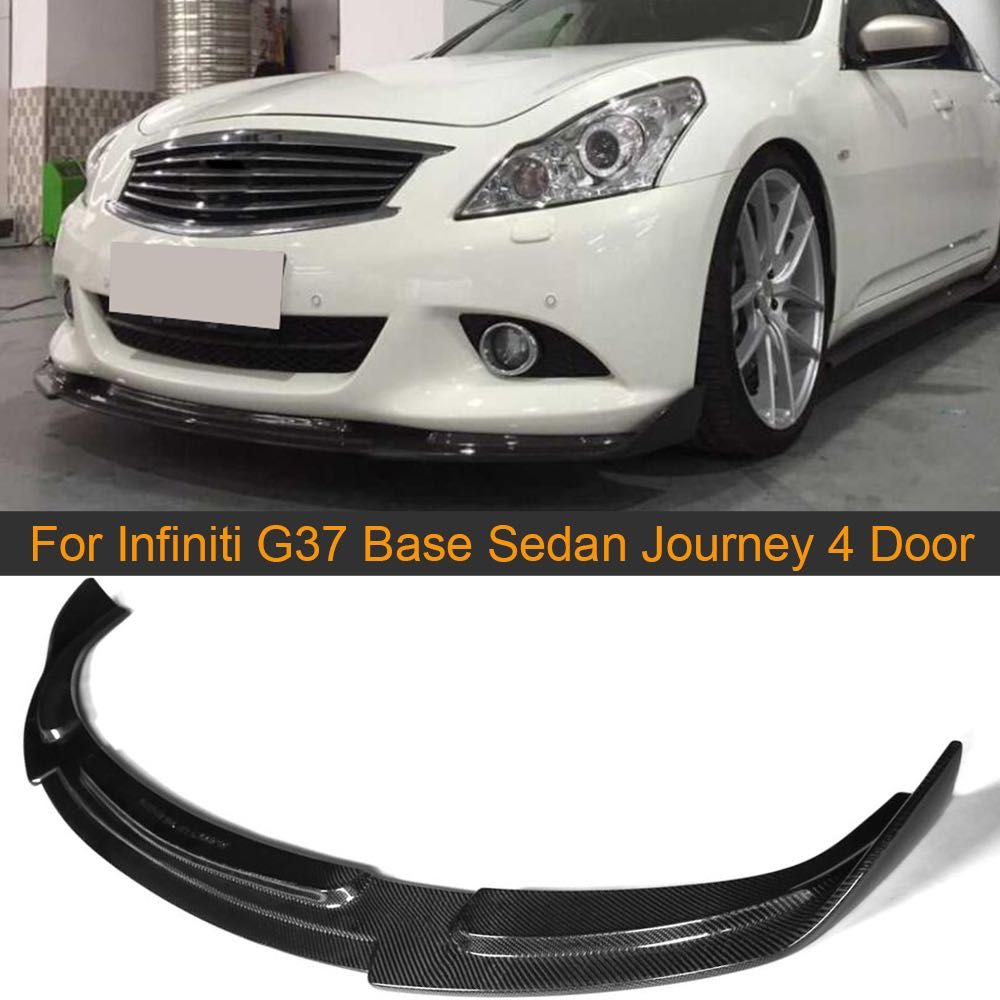 Губа на передний бампер сплитер Infiniti G37 накладка на бампер инфини