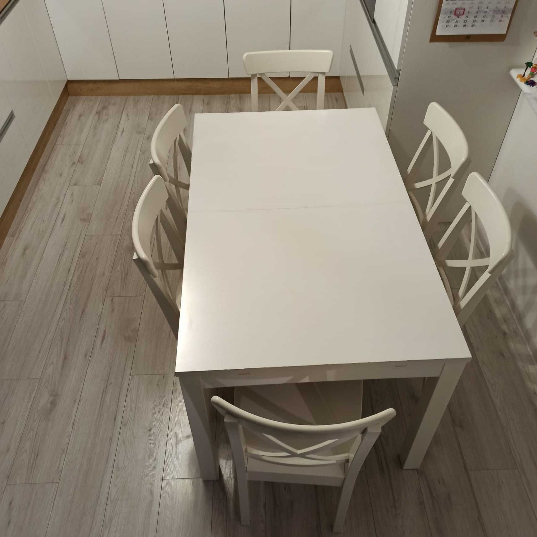Stół i 6 krzeseł Ikea zestaw