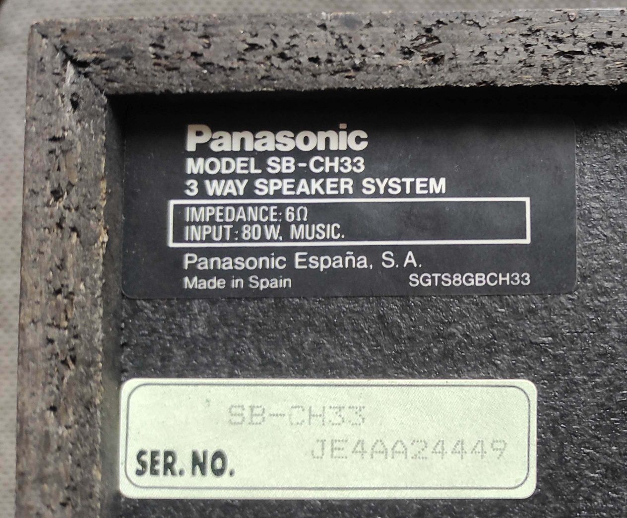 Kolumny głośnikowe Panasonic 50/80W