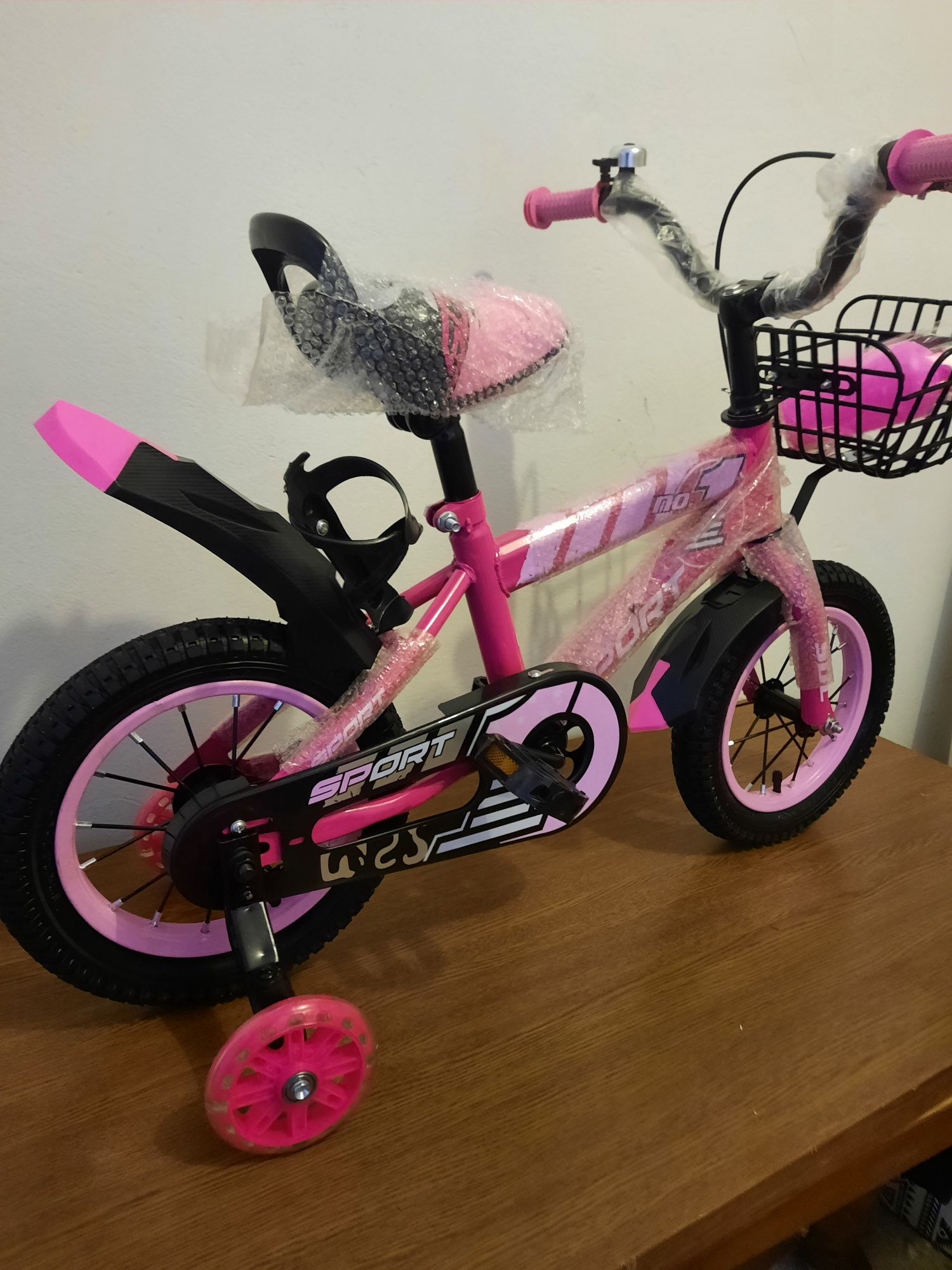Rowerek dziecięcy nowy 12 cali różowy dla dziewczynki